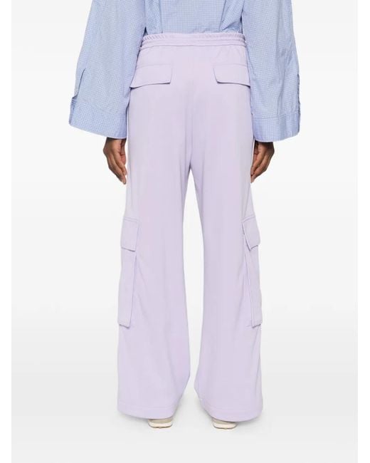 Loewe Purple Logo-Embroidery Track Pants