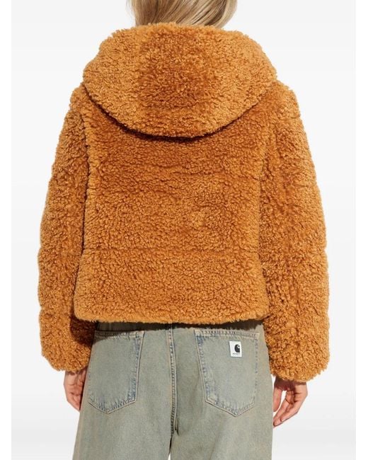 Save The Duck Orange Hooded Zip Jacket