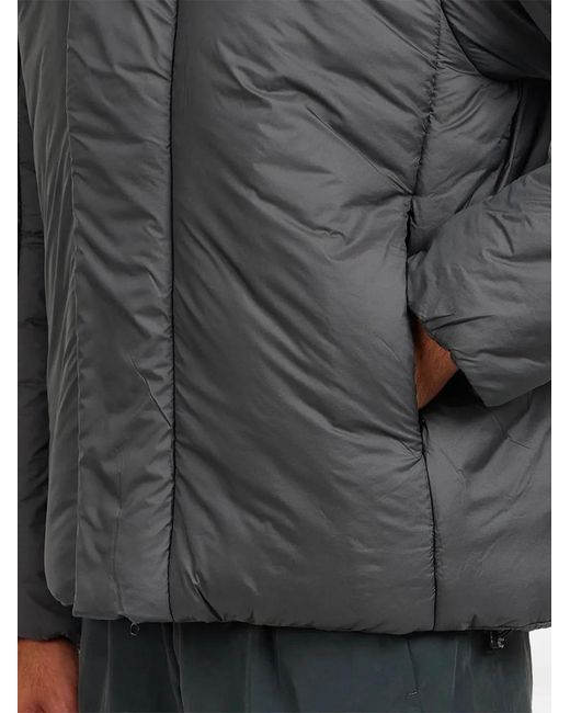 Goldwin Gray Padded High-Neck Jacket for men