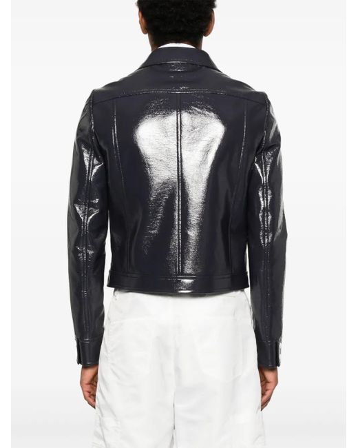 Courreges Reedition Vinyl Jacke in Black für Herren