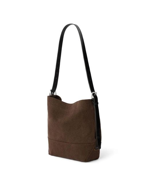 Lemaire Black Small Belted Tote Bag
