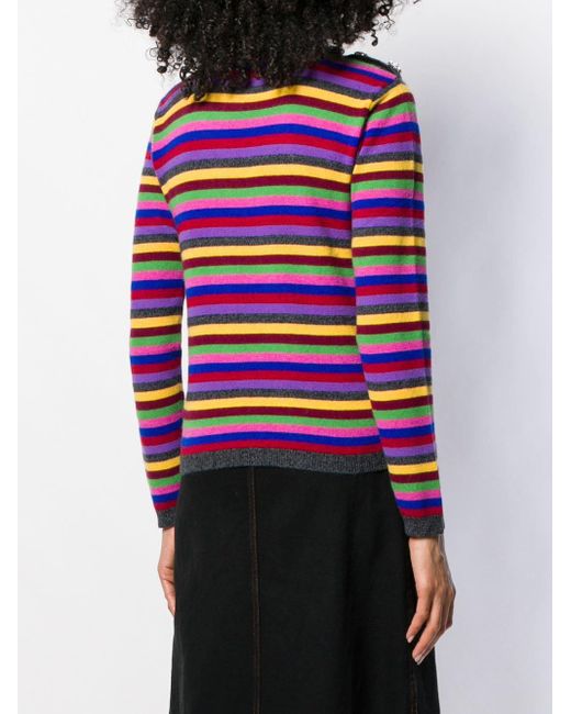 ganni stripe jumper