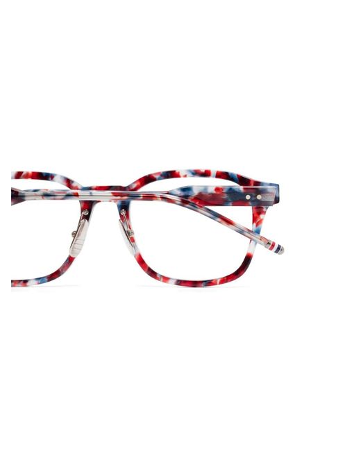 Thom Browne Brown Square-Frame Glasses