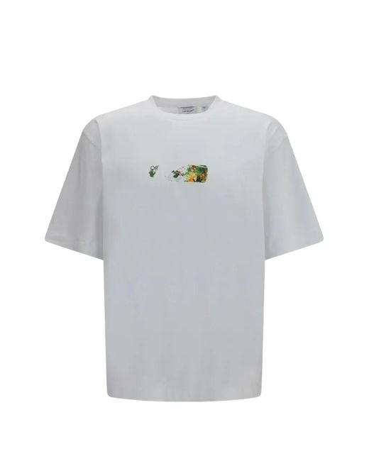 Off-White c/o Virgil Abloh Gray Spices Arrow Skate T-Shirt for men