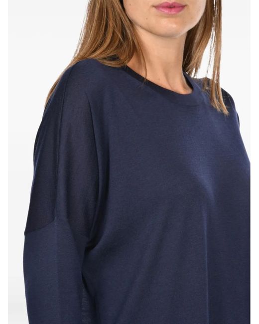 Gran Sasso Blue Long-Sleeve Top
