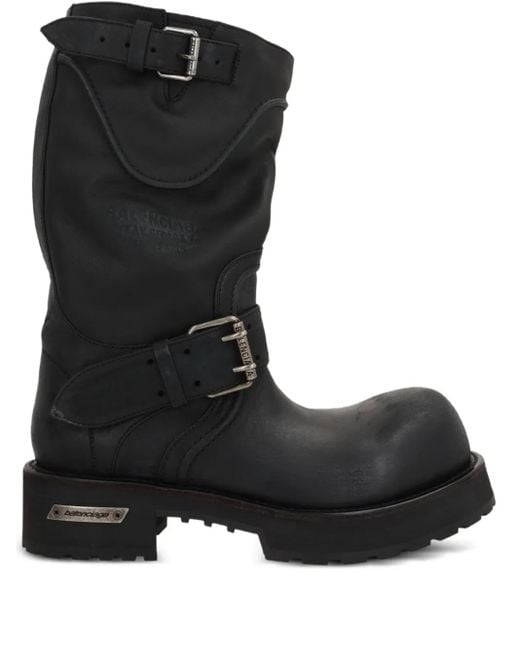 Balenciaga Black Flat Shoes for men