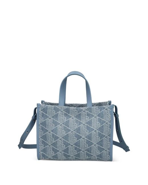 Lacoste Blue Small Heritage Tote Bag