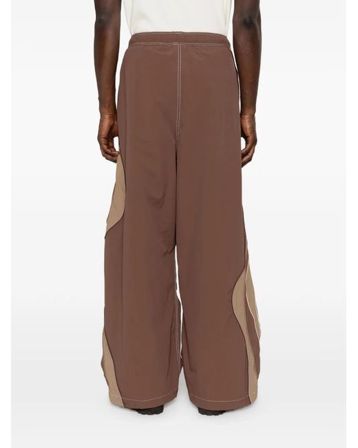 ERL Brown Ufo Wave-Panel Pants