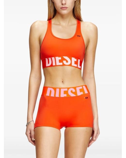 DIESEL Orange Haut De Bikini Race-Bralette-Xl-D-Pop