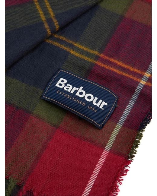 Set Con Sciarpa Tartan (2 Pz) di Barbour in Red da Uomo