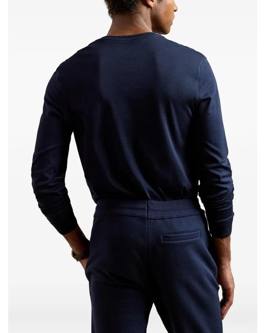 Ralph Lauren Blue Interlock Long-Sleeve T-Shirt for men
