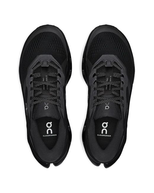 On Shoes Black Cloudrunner 3 Sneakers