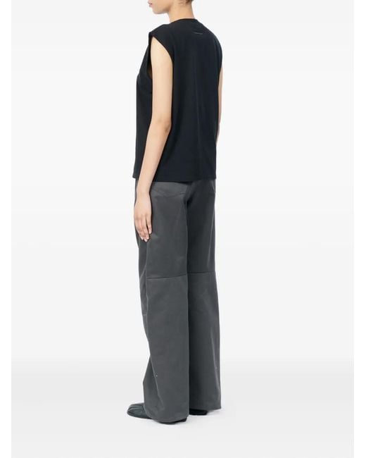 MM6 by Maison Margiela Black Crew-Neck Vest