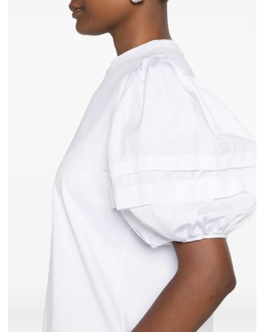 CECILIE BAHNSEN パフスリーブ トップ White