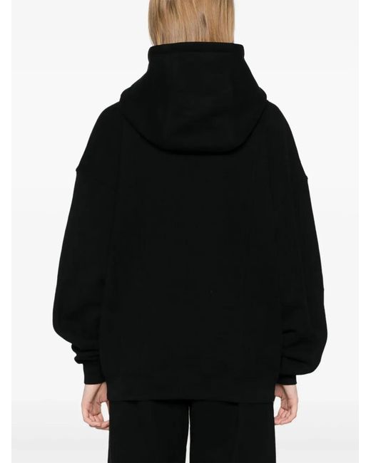 Saint Laurent Black Half-Zip Hoodie