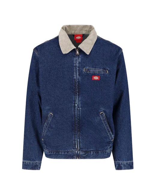 Dickies Blue Corduroy-Collar Painter Denim Jacket for men
