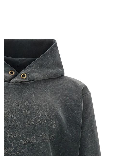 Maison Margiela Gray Hoodie Sweatshirt