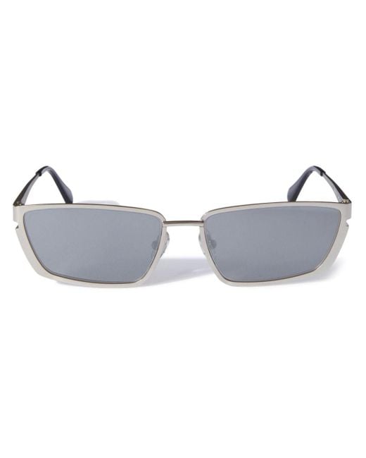 Off-White c/o Virgil Abloh Blue Richfield Rectangle-frame Sunglasses for men