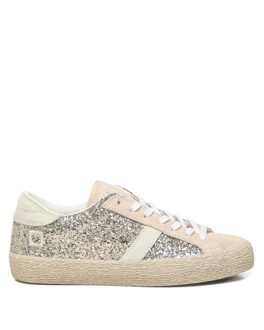 Date グリッター スニーカー White