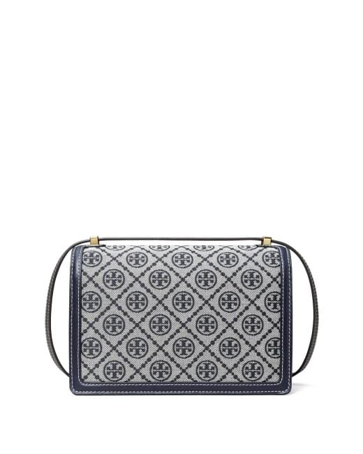 Tory Burch Gray T Monogram Shoulder Bag