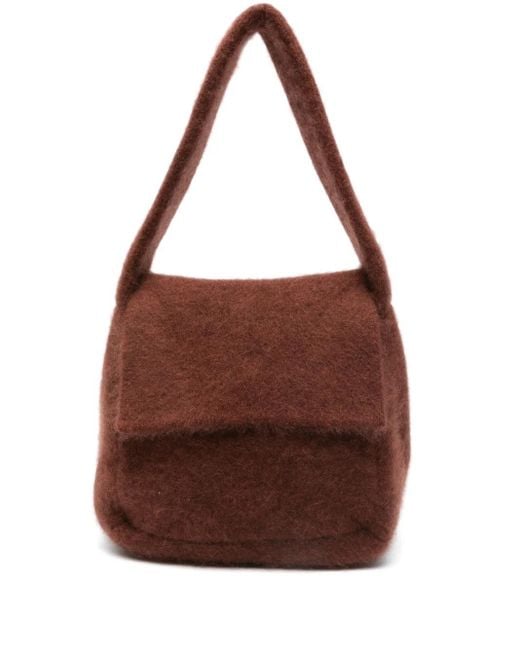 AYA MUSE Brown Textured Shoulder Bag
