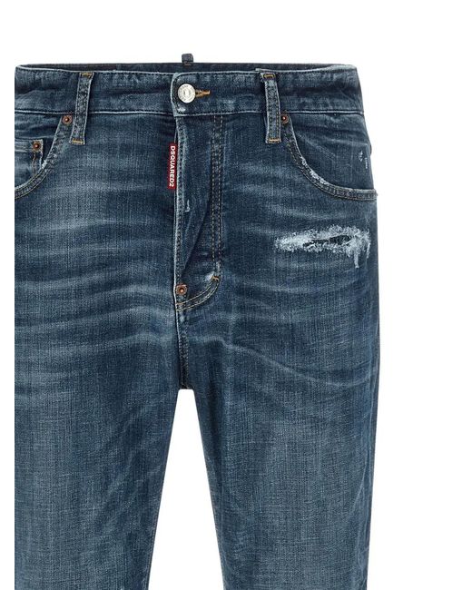 DSquared² Blue Cotton Jeans for men