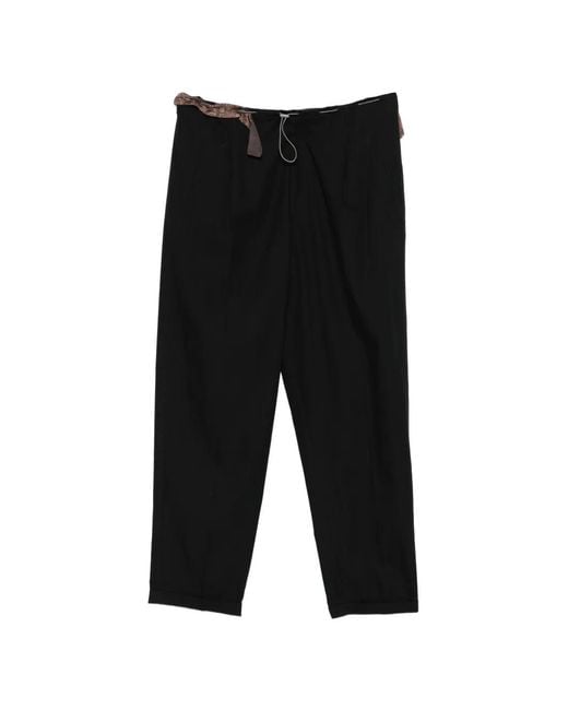 Magliano Black People's Chic Release Paisley-Print Trousers for men