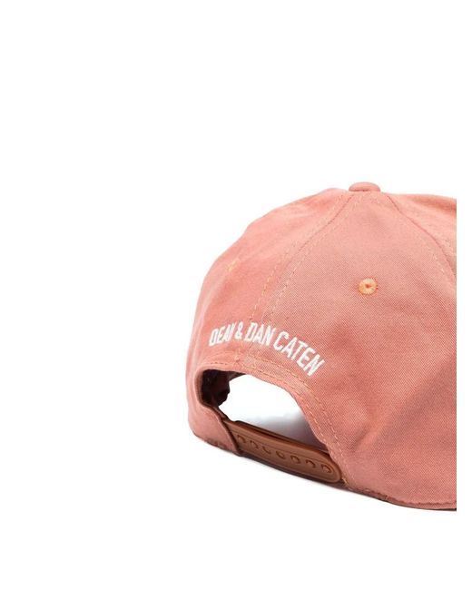 DSquared² Pink One Life Baseball Cap for men
