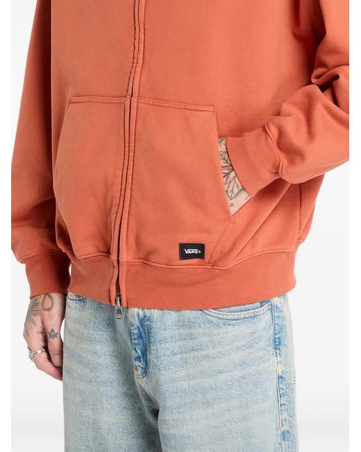 Vans Orange Zip-Fastening Sweatshirt for men