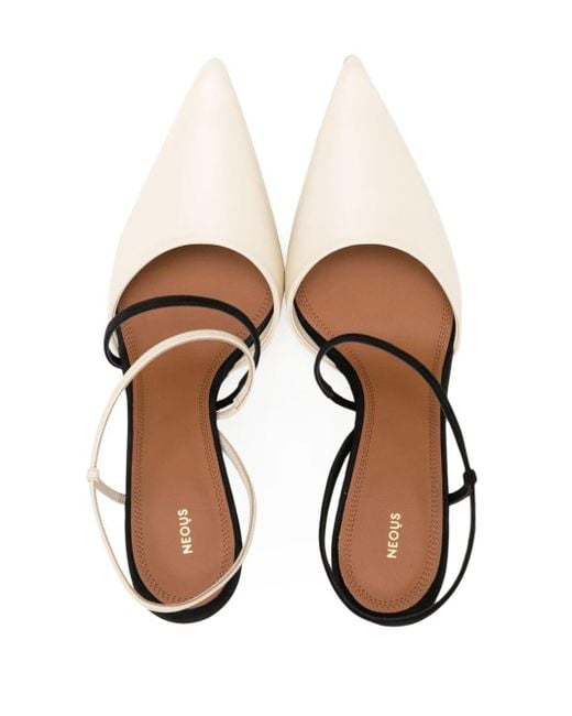 Neous Tangra 80mm Pointedtoe Pumps in White Lyst