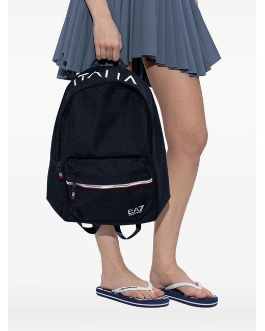 EA7 Blue Sac À Dos Rayé