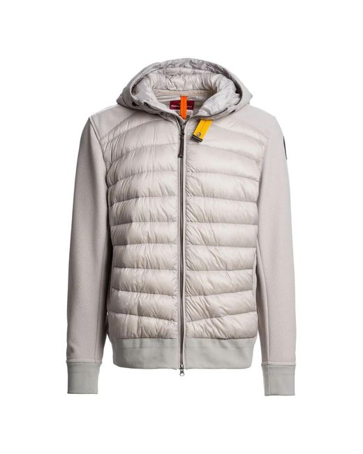 Parajumpers White Buck Hybrid Hooded Jacket for men