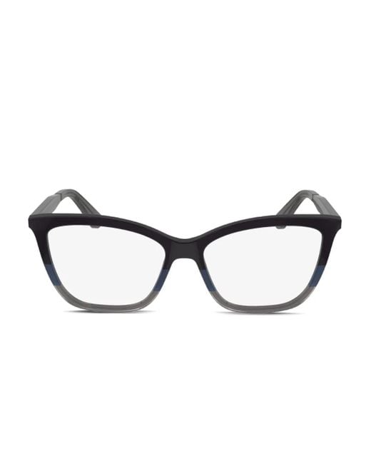 Calvin Klein キャットアイ 眼鏡フレーム Brown