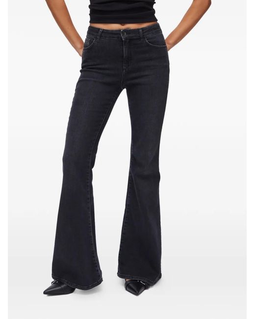Liu Jo Black High-Rise Bootcut Jeans