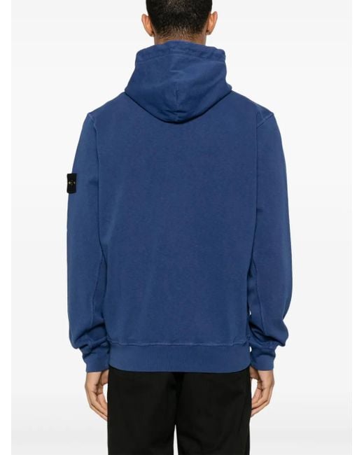 Stone Island Full Zip Hooded Sweatshirt Malfilé Fleece 'Old
