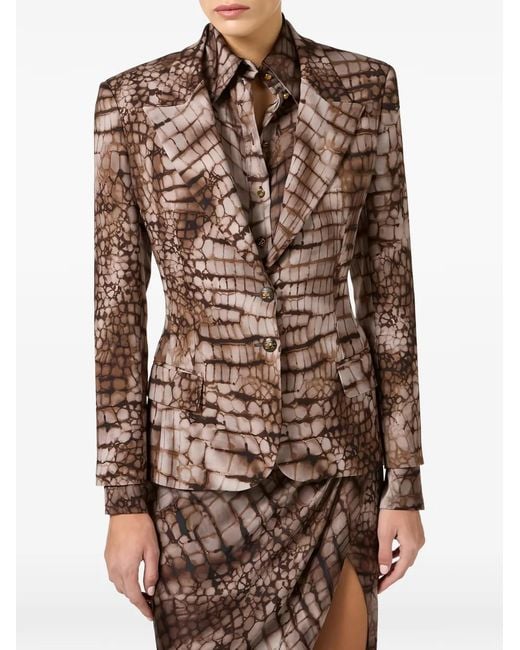 Elisabetta Franchi Brown Jacket