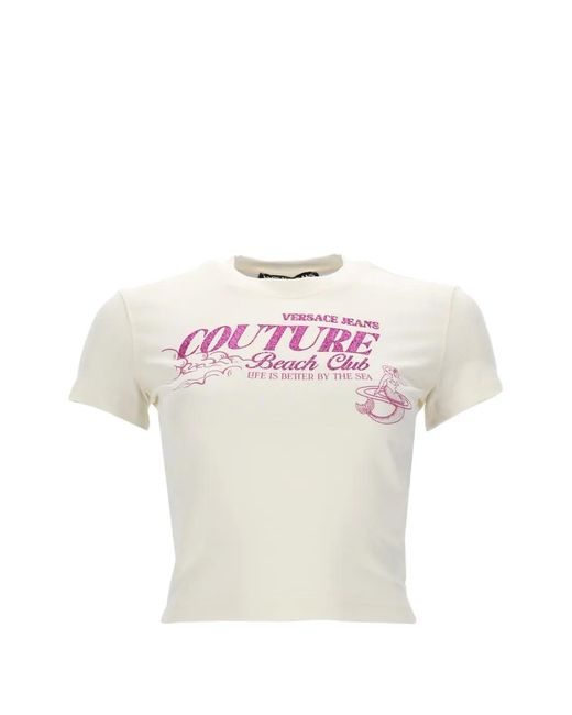 Versace Jeans Couture Pink Couture Beach Club T-Shirt