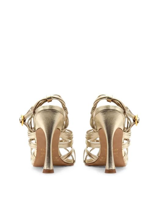 Carrano White Strappy Leather Sandals
