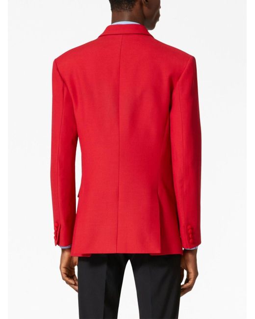 Blazer Crepe Couture con doble botonadura Valentino Garavani de hombre de color Red