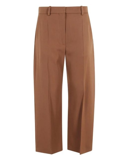 Marni Cropped Plooibroek in het Brown