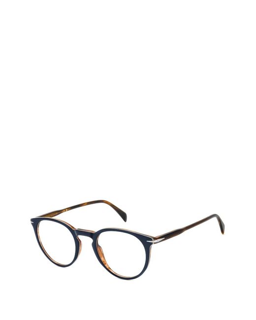 David Beckham Black Round-Frame Glasses