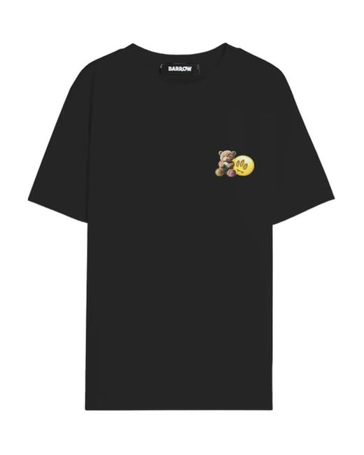 Barrow Black Bear-Print T-Shirt