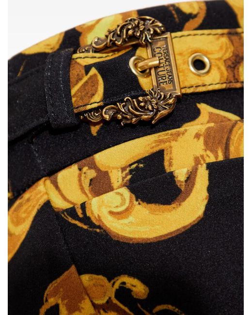 Versace Jeans Couture Black Hose mit Barocco-Print