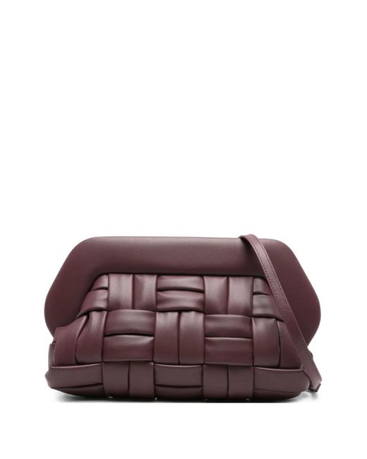 THEMOIRÈ Bios Woven Clutch Bag Purple
