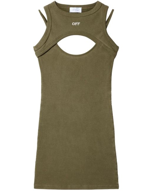 Off-White c/o Virgil Abloh カットアウト ドレス Green