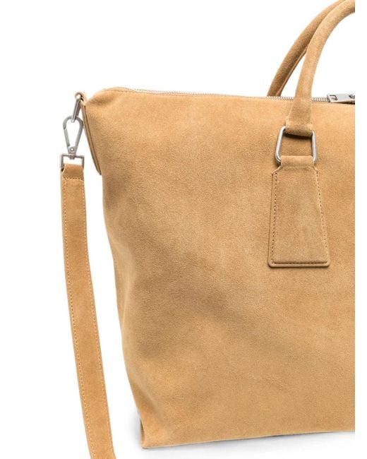 Sandro Natural Zip-Up Suede Holdall for men