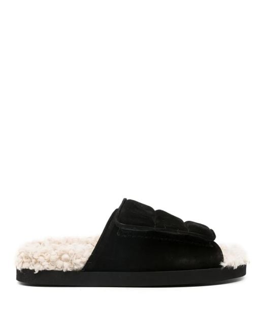 Gia Borghini Black Gia 3 Touch-Strap Sandals