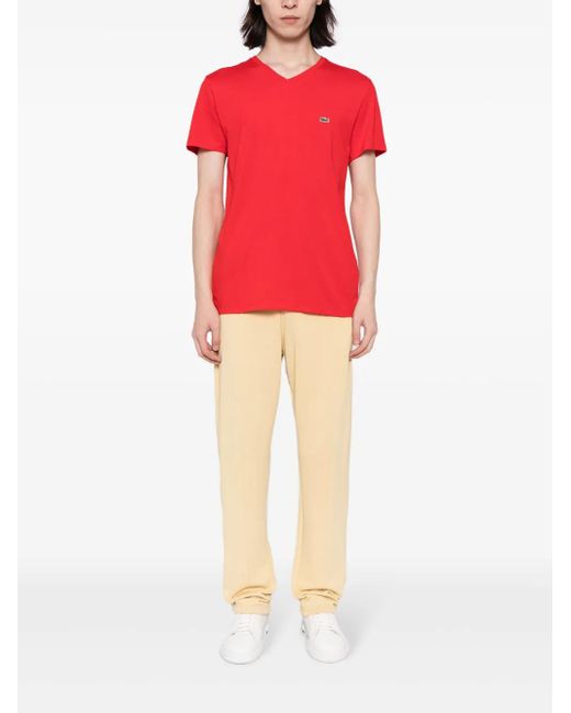 Lacoste Logo-Embroidered Cotton T-Shirt for men