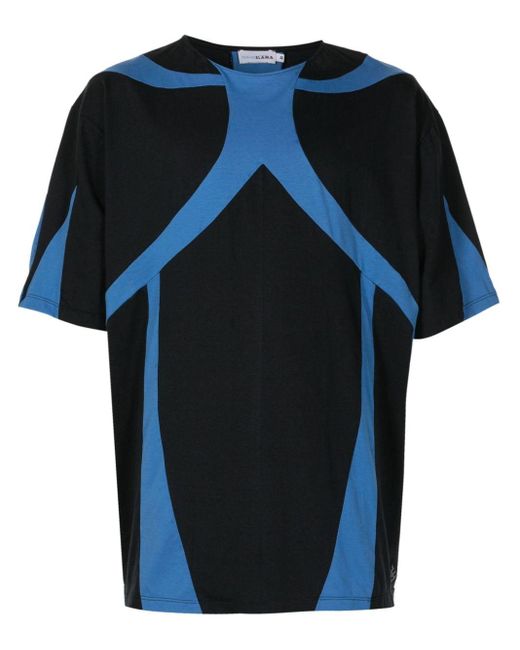 Amir Slama X Mahaslama T-shirt Met Ronde Hals En Vlakken in het Blue voor heren