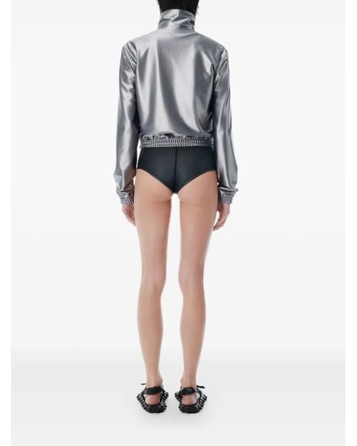 Alexander Wang サテン トラックジャケット Metallic